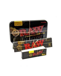 Raw Black Collection - Tin + Rolling Paper + Tips