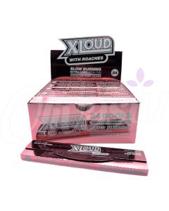 LDN Loud - XLOUD XL Rolling Papers + Tips - 130mm - Pink Edition (Box of 24)