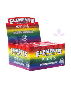 Elements Connoisseur Rainbow King Size Slim Rolling Papers (Box of 24)