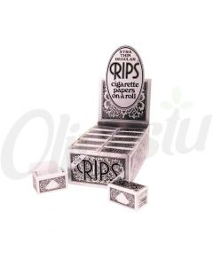 RIPS Silver Xtra Thin Slim Regular Size Cigarette Rolling Papers - 43mm x 5m