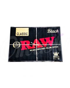 RAW Black Kingsize Slim Large Floor Mat - 80cm x 120cm