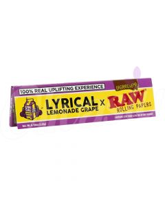 RAW Lyrical Lemonade Grape Flavour King Size Wide Rolling Papers