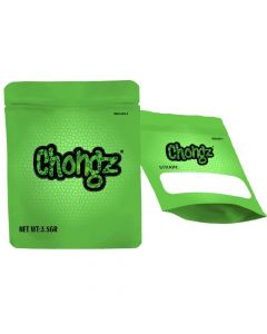 Chongz Green 3.5g Mylar Bags
