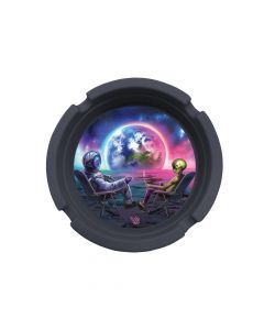 V Syndicate Blunt Orbit Silicone Ashtray - 8 x 2.3cm