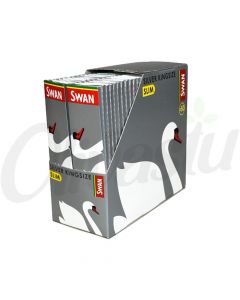 Swan King Size Slim Silver Papers (Box of 50)
