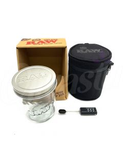 RAW Smell Proof Glass Mason Jar with Case