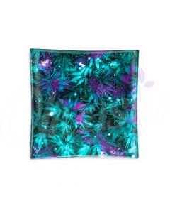 Cosmic Chronic Glass Ashtray - Flower - 11 x 11cm