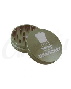 Headchef Anodized 55mm 2 Piece Metal Herb Grinder