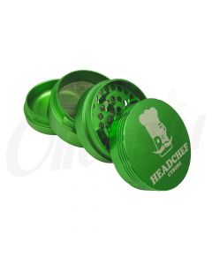 Headchef Cyborg 62mm 4 Piece Grinder - Gamma Green