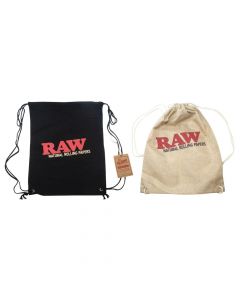 RAW Drawstring Bag - Black / Brown