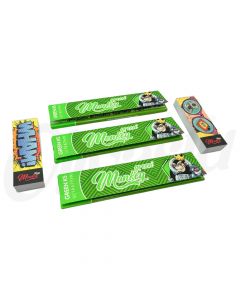 3 Green Monkey King Ultra Thin Papers + 2 Smile Tips Slim