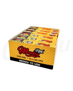 Monkey King King Size Papers & Pre Rolled Tips Full Box