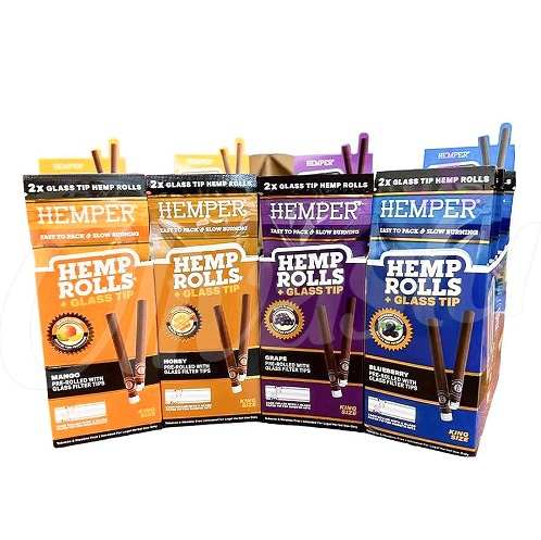 Explore the Ultimate Smoking Experience with Hemper King Size Hemp Cones and Glass Tips